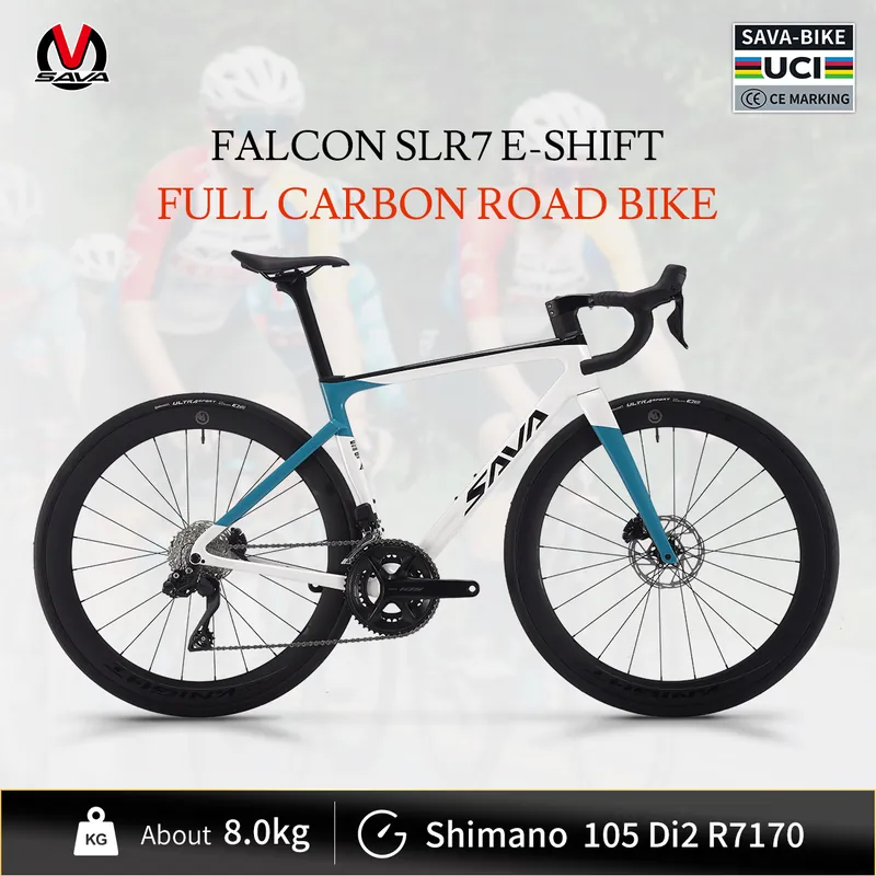 Road Bike SAVA HAWKEYE — 24-speed, LED lights | EplusNINE
