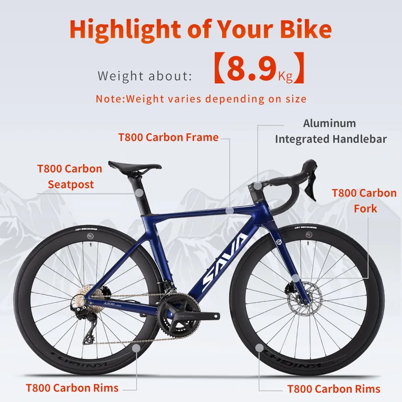 Road Bike SAVA — 24-speed, hydraulic discs | EplusNINE