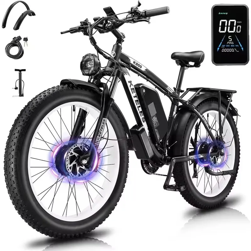 Electric Bike KETELES K800 — dual 1000W motors | EplusNINE