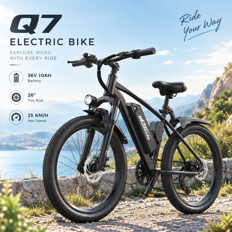 Electric Bike Q7 — 26-inch fat tyres | EplusNINE
