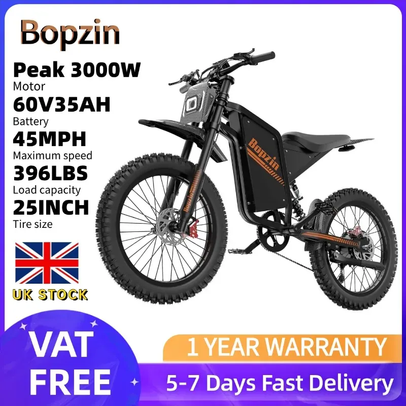 Electric Bike — 25-inch fat tyres, 3000W motor | EplusNINE