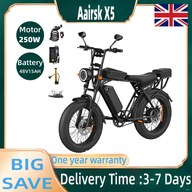 Electric Bike Aairsk X5 — 250W motor | EplusNINE
