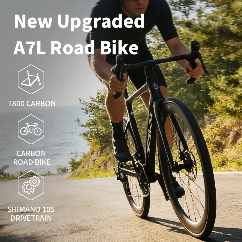 Road Bike A7L — 24-speed, carbon fibre frame | EplusNINE