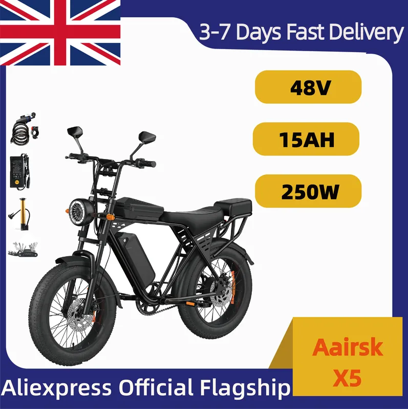 Electric Bike X5 Aairsk — 20-inch fat tyres | EplusNINE