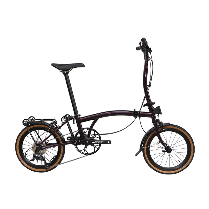 Folding Bike Triple — 16-inch wheels, 9-speed | EplusNINE