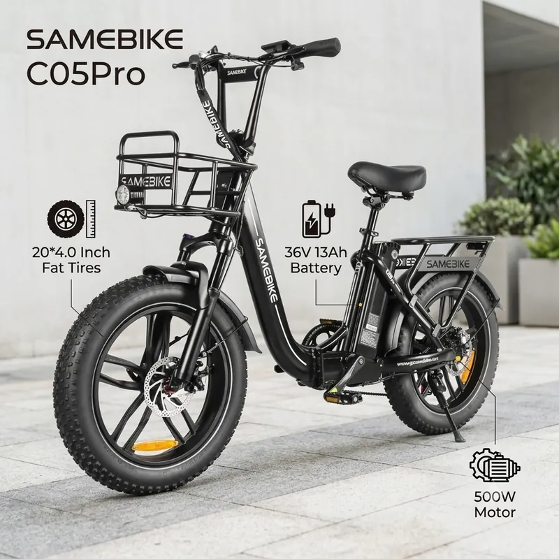 Electric Bike — 20-inch fat tyres, 500W motor | EplusNINE
