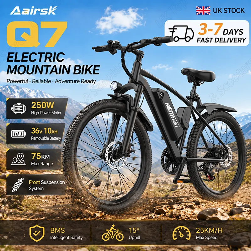 Electric Bike Aairsk Q7 — 250W motor, 7-speed | EplusNINE