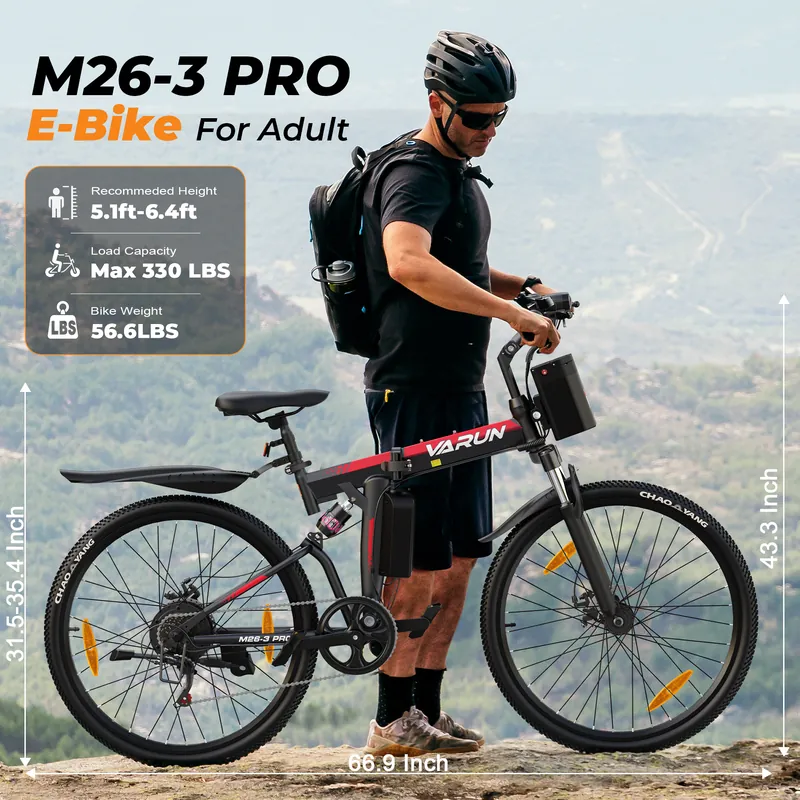 Electric Bike M26-3 — fat tyres, 250W motor | EplusNINE