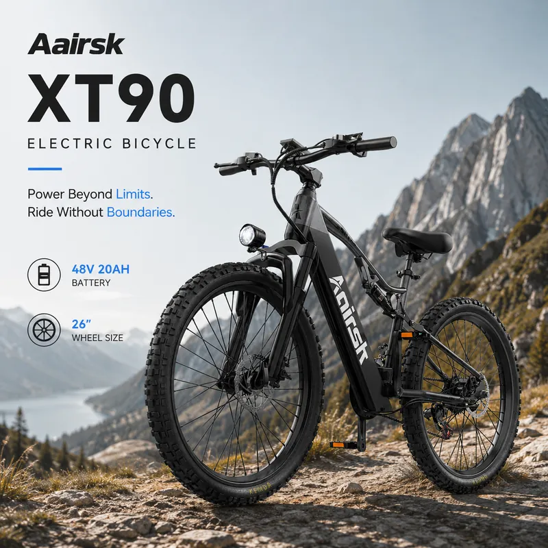 Electric Bike — 26-inch wheels, 48V 20Ah battery