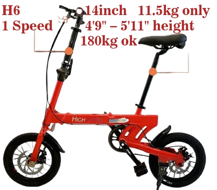 Folding Bike — aluminium frame, LED lights | EplusNINE