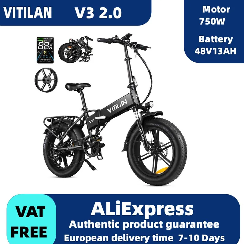 Electric Bike — 20-inch fat tyres, foldable | EplusNINE