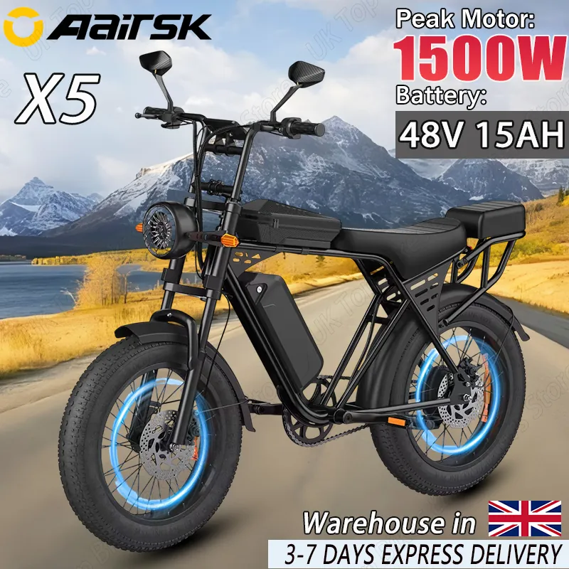 Electric Bike Aairsk X5 — 20-inch fat tyres | EplusNINE